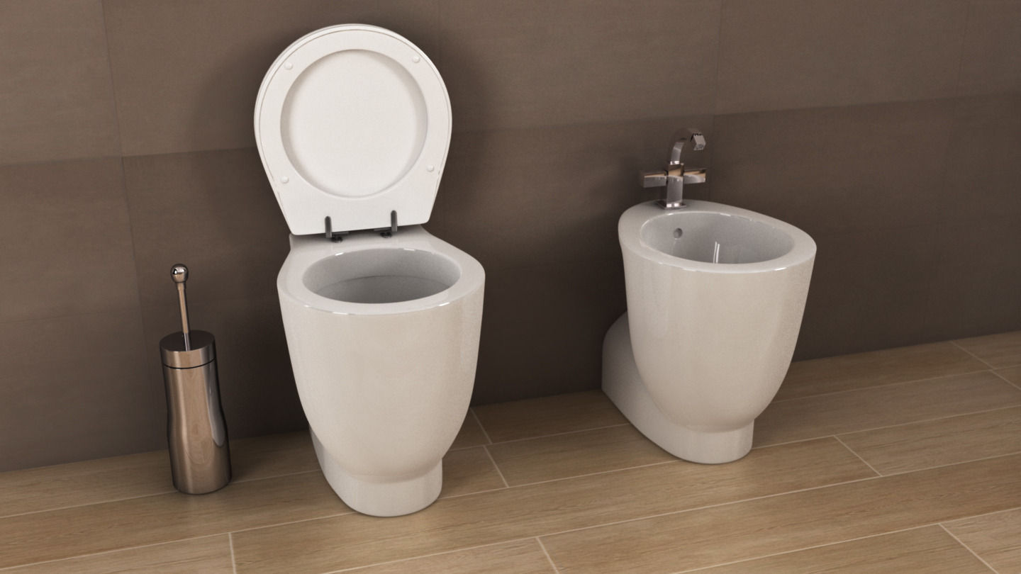 Ideal standard Small bidet 3D model_1