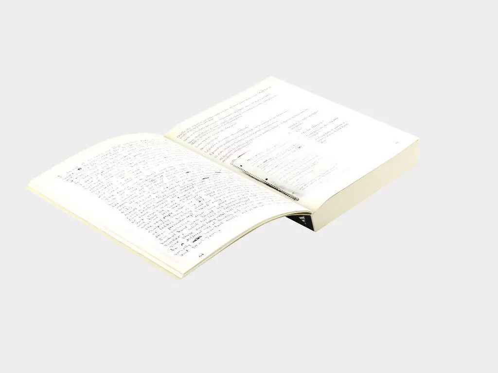 Open book 3D model