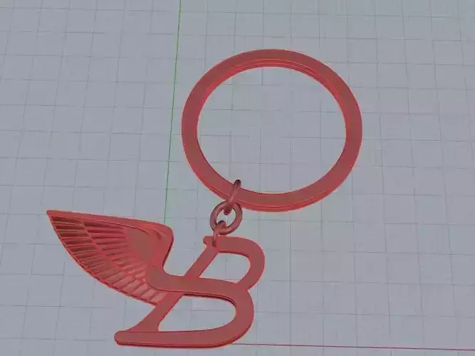 Bentley Full Metal Keychain