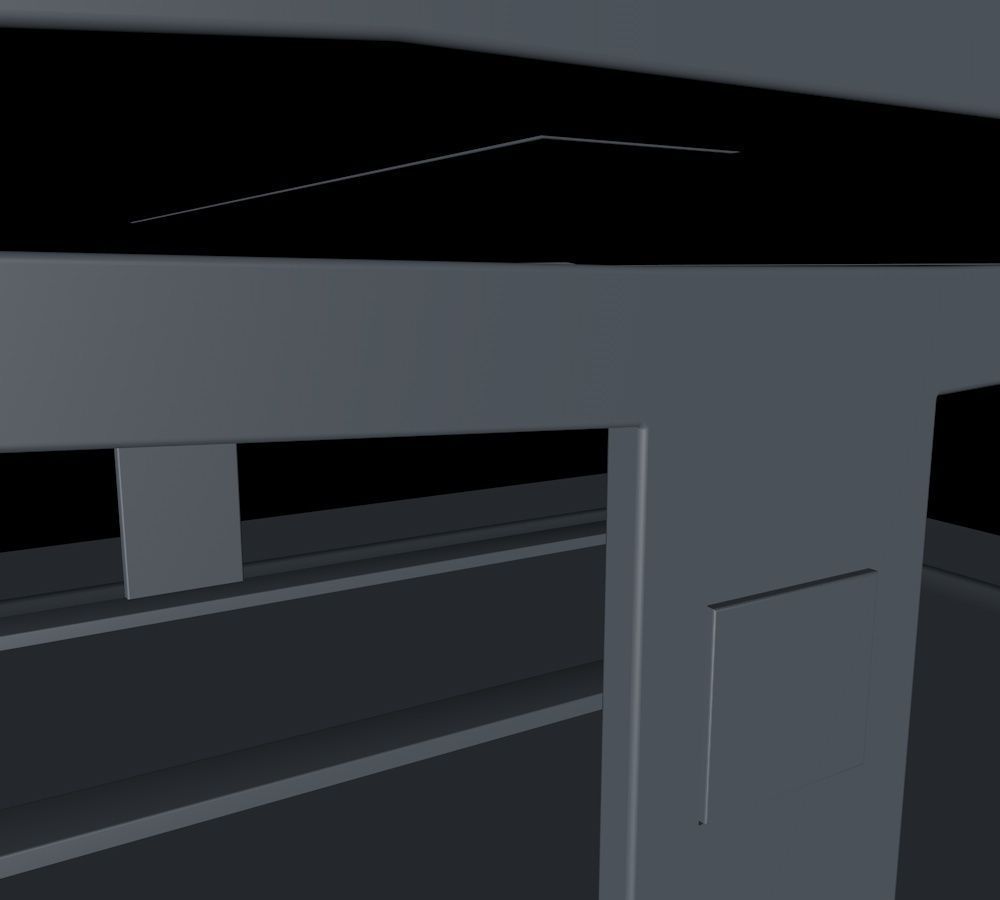 Electric Vehicle Car Charging Station without Charging Units 2 3D model_11