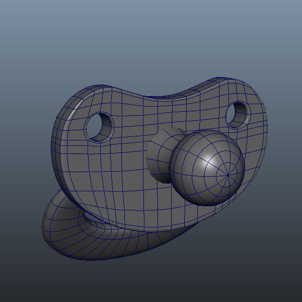 Pacifier 3D model_3