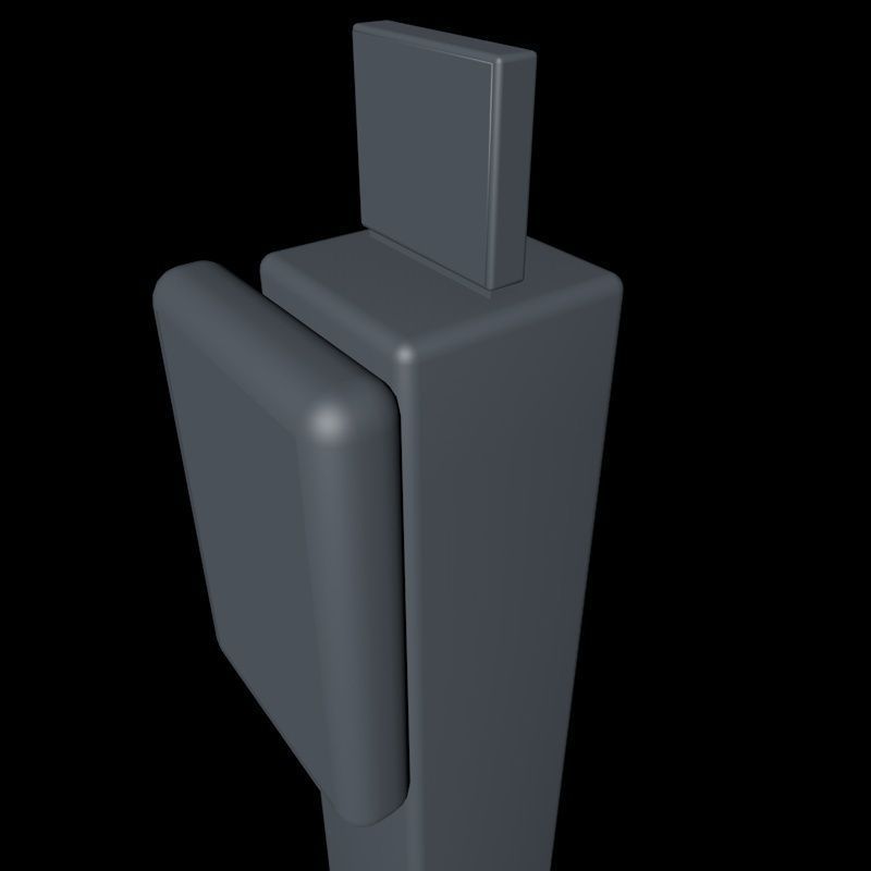 Electric Vehicle Car Charging Station Complex 3D model_33