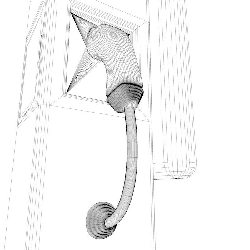 Electric Vehicle Car Charging Station Complex 3D model_23