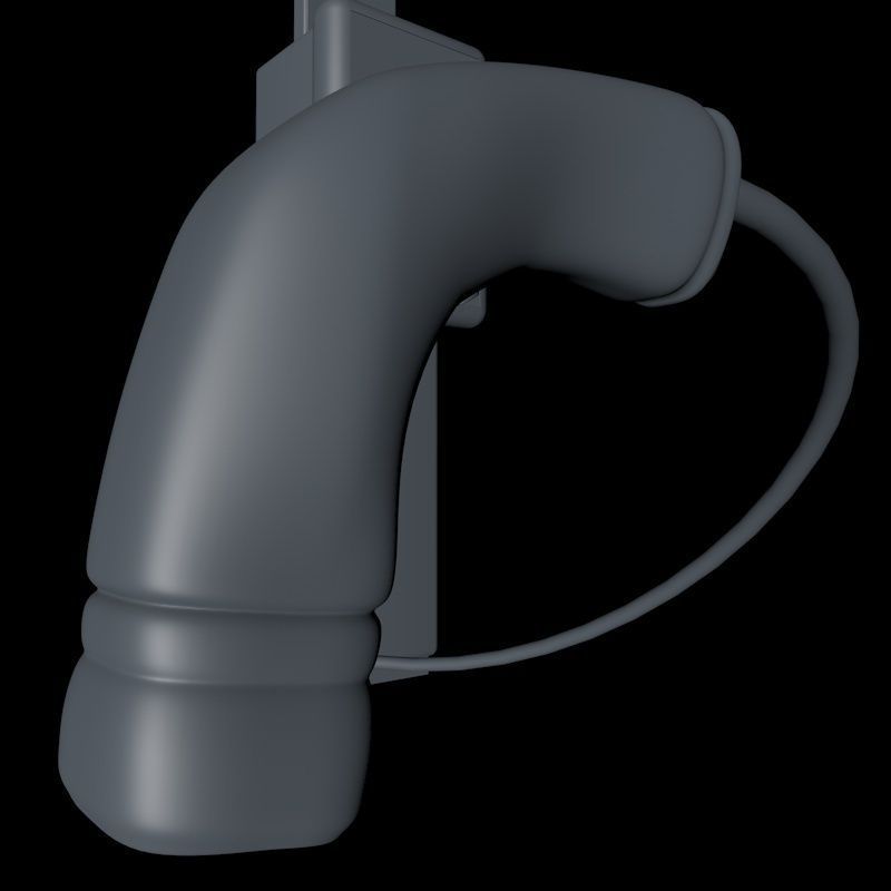 Electric Vehicle Car Charging Station Complex 3D model_27