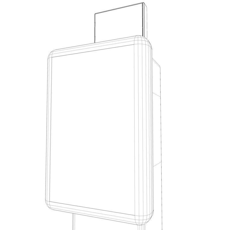 Electric Vehicle Car Charging Station Complex 3D model_18