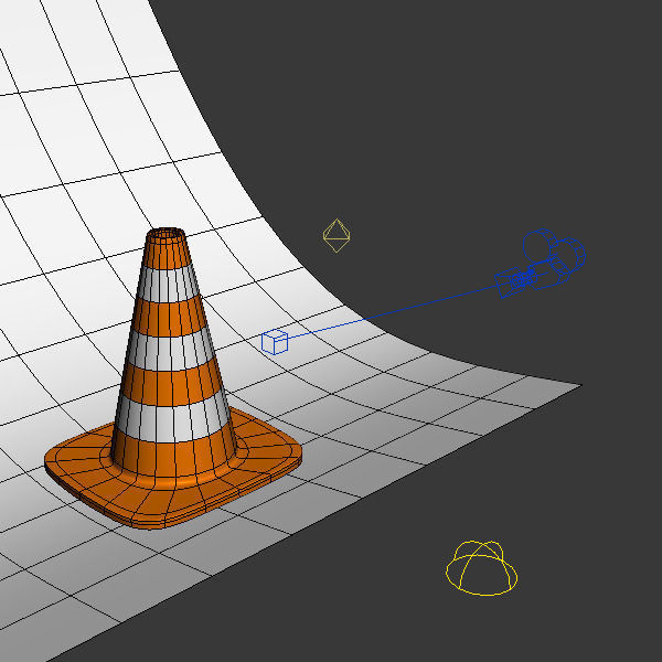 Traffic cone 3D model_1