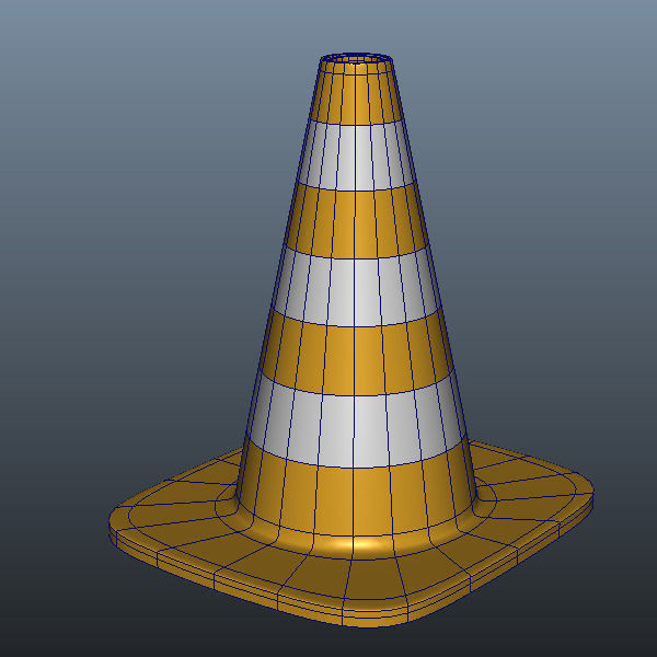 Traffic cone 3D model_3