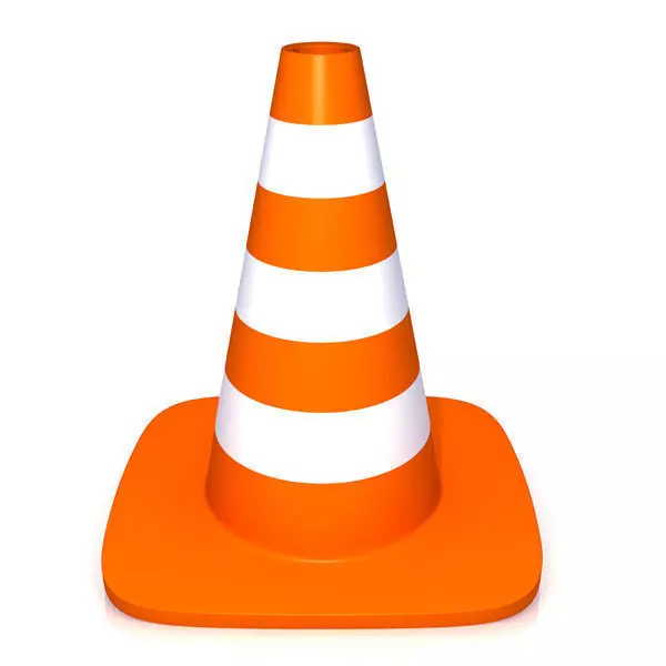 Traffic cone 3D model_0