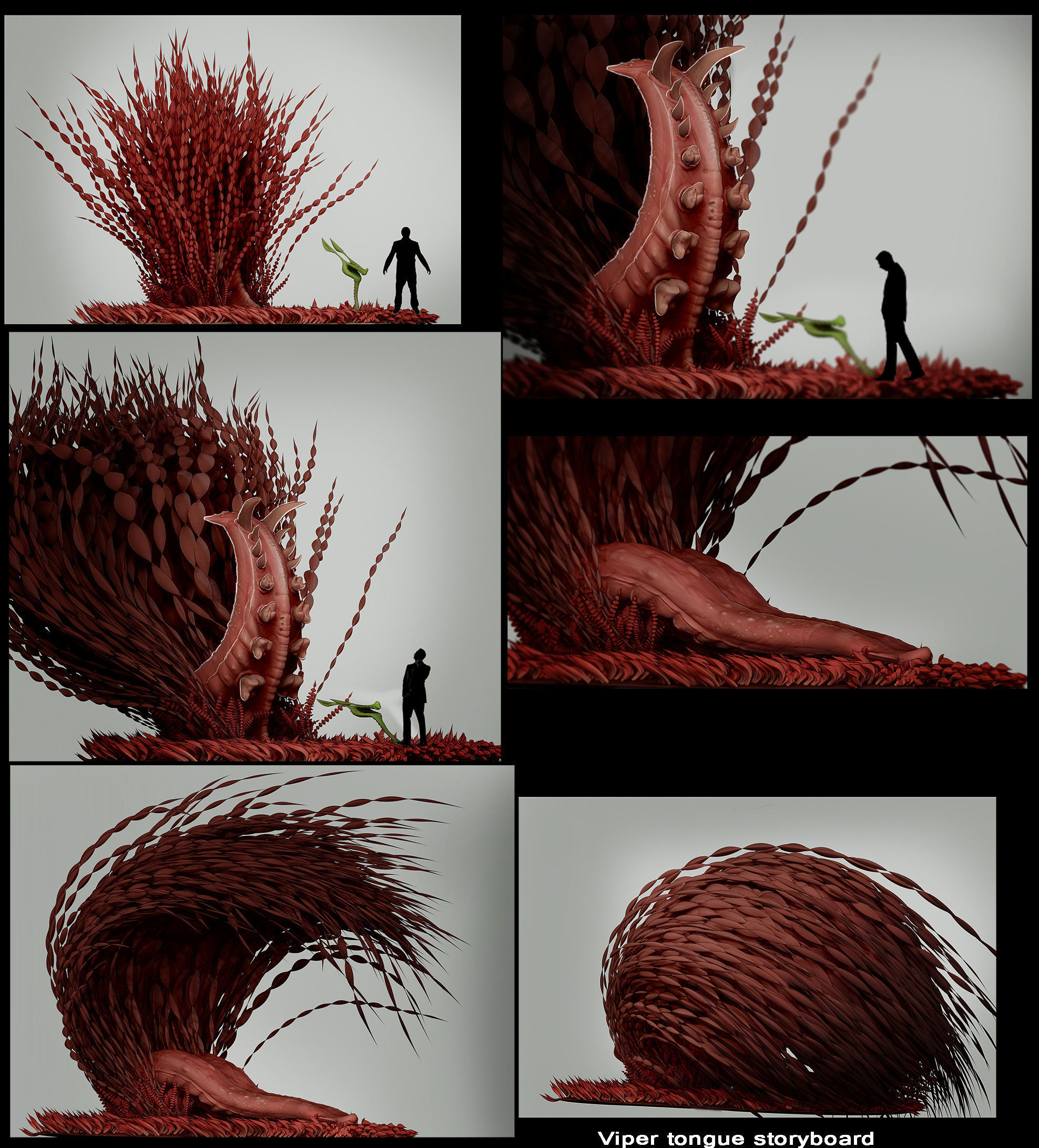 Viper tongue 3d  3D model_1