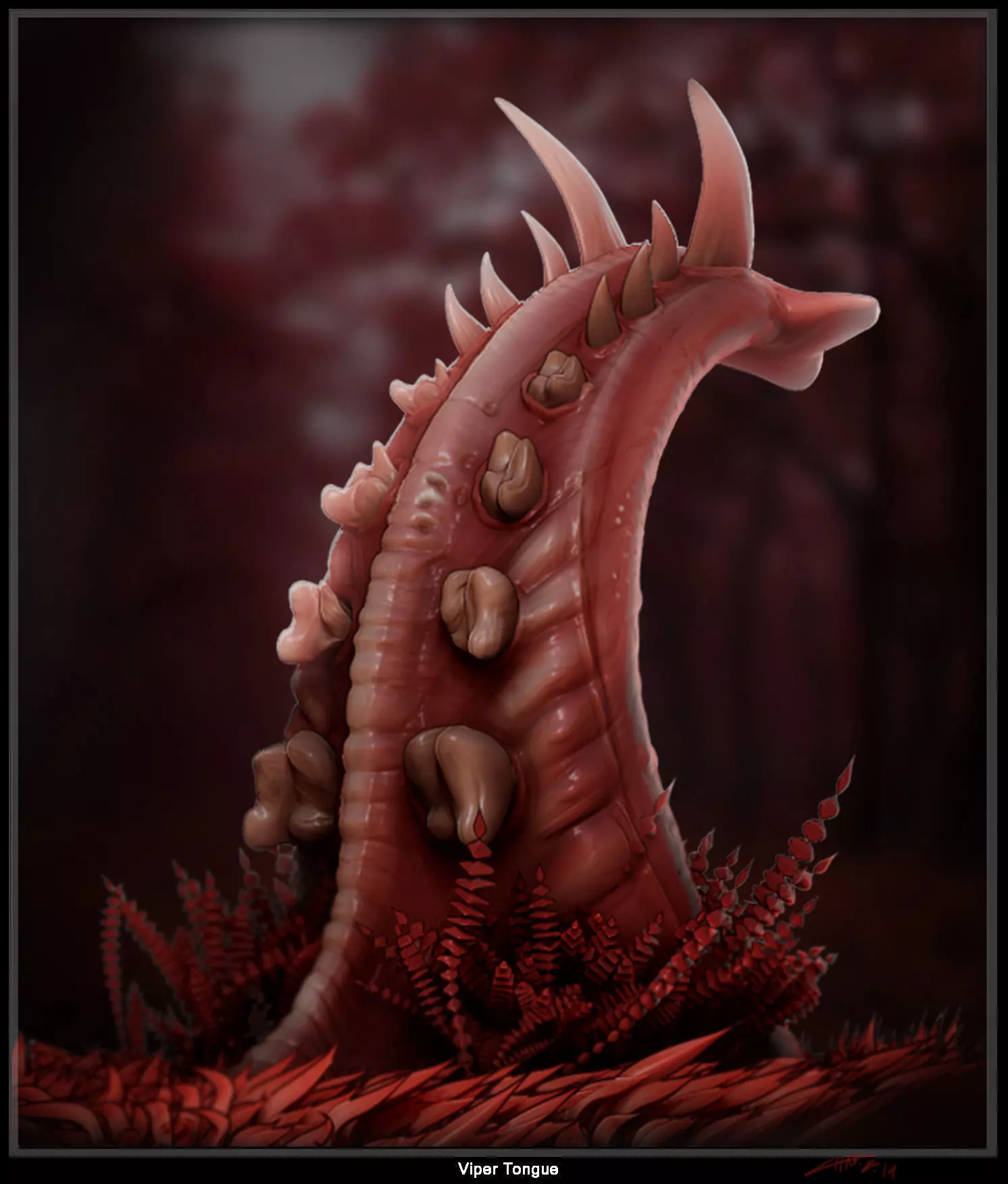 Viper tongue 3d  3D model_0