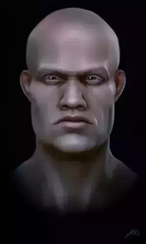 Human Stylized head bust base  3D model