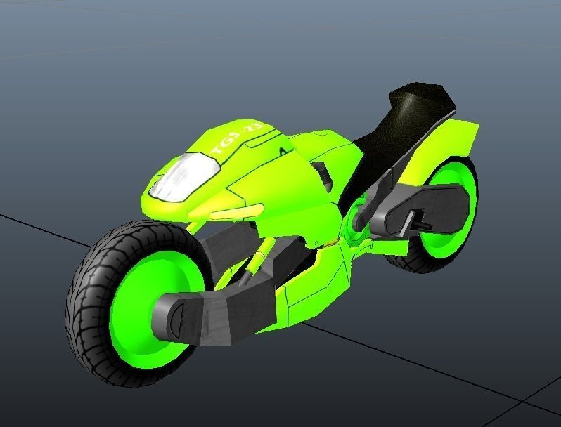 SUPER BIKE Low-poly 3D model_0