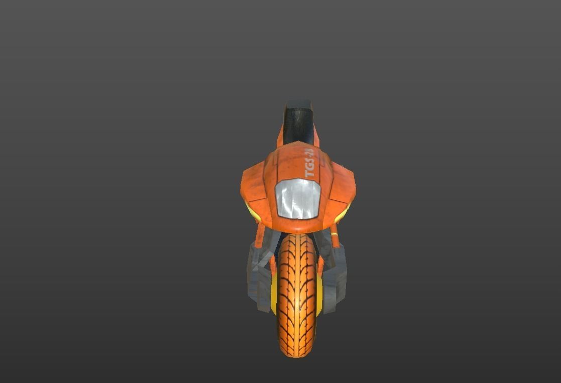 SUPER BIKE Low-poly 3D model_3