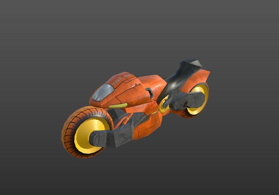 SUPER BIKE Low-poly 3D model_2
