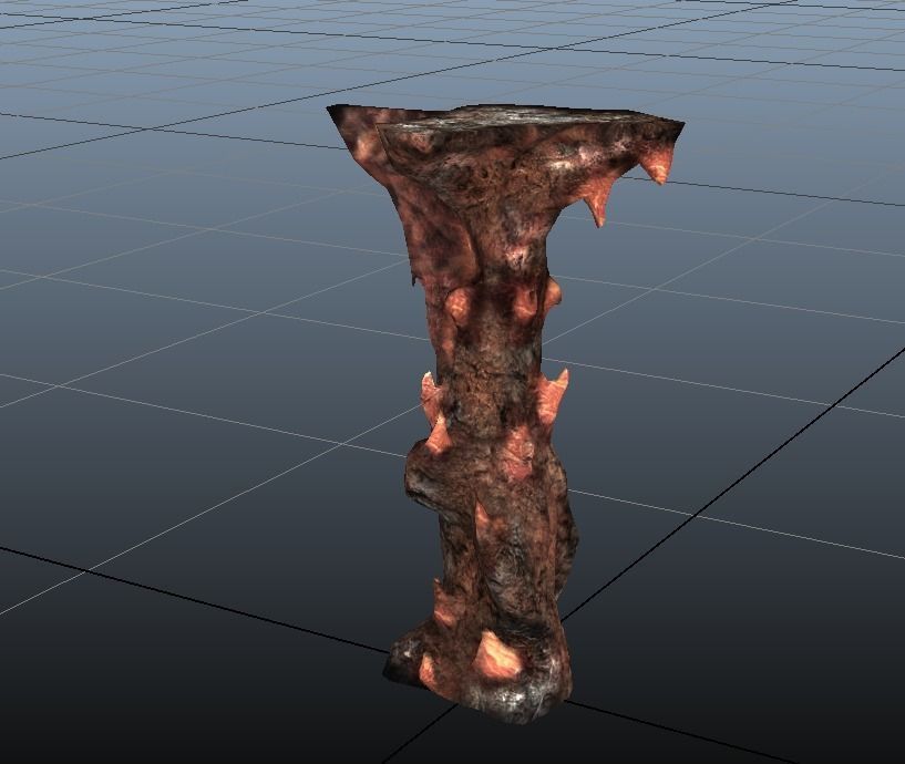 Alien Rocks Low-poly 3D model_3