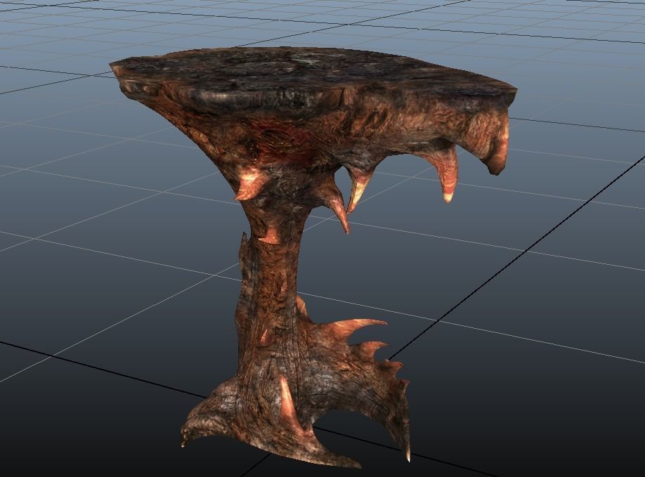 Alien Rocks Low-poly 3D model_6