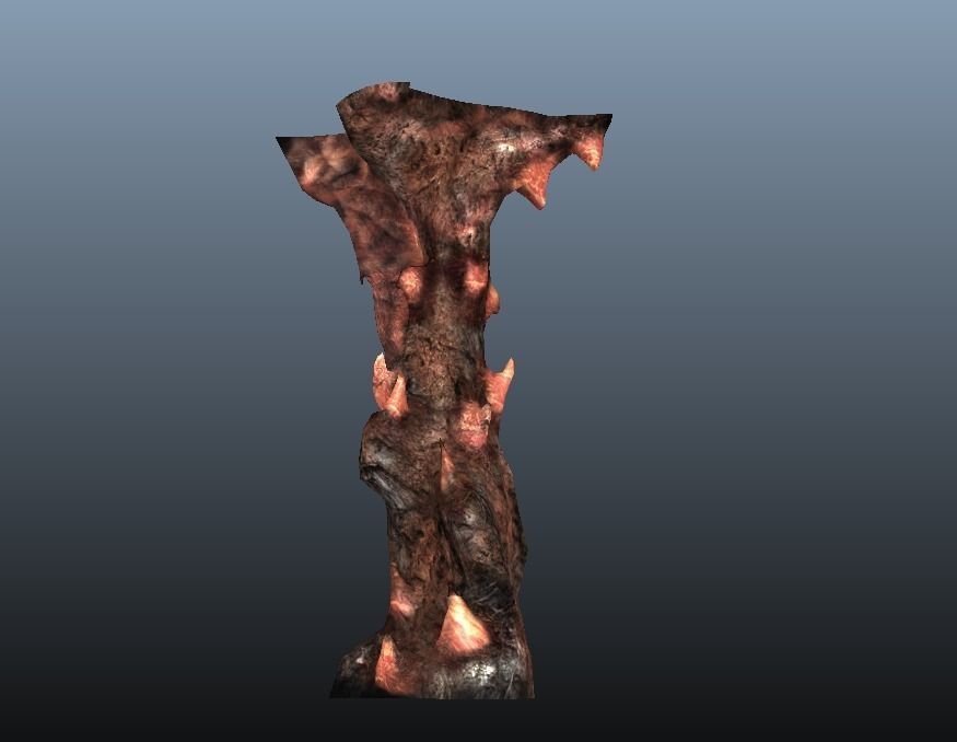 Alien Rocks Low-poly 3D model_2