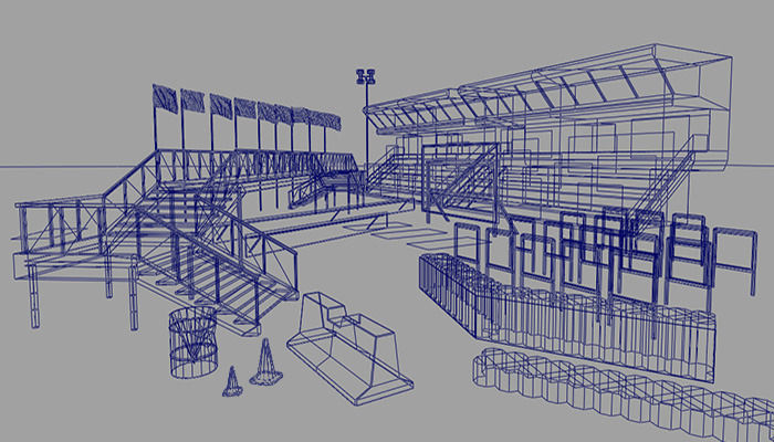 This Race Track Construction Kit - Add-on Pack A Low-poly 3D model_4