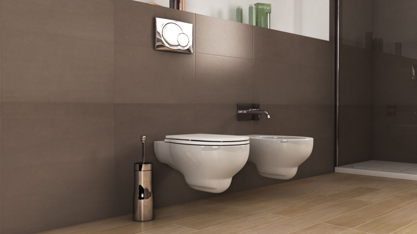 Ideal standard Arc toilet 3D model_2