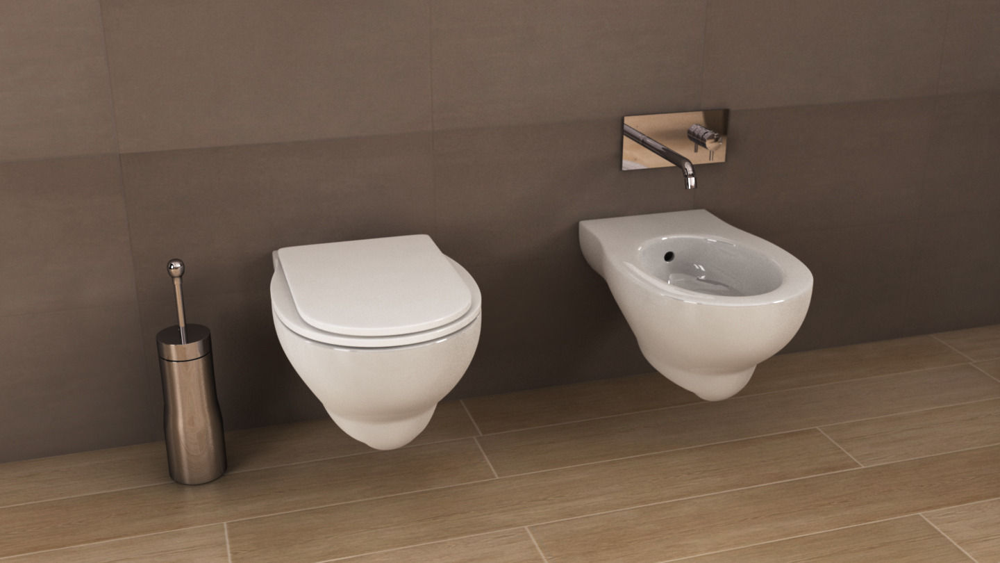Ideal standard Arc toilet 3D model_1