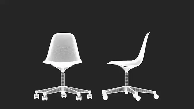 Vitra Eames plastic side chair  
