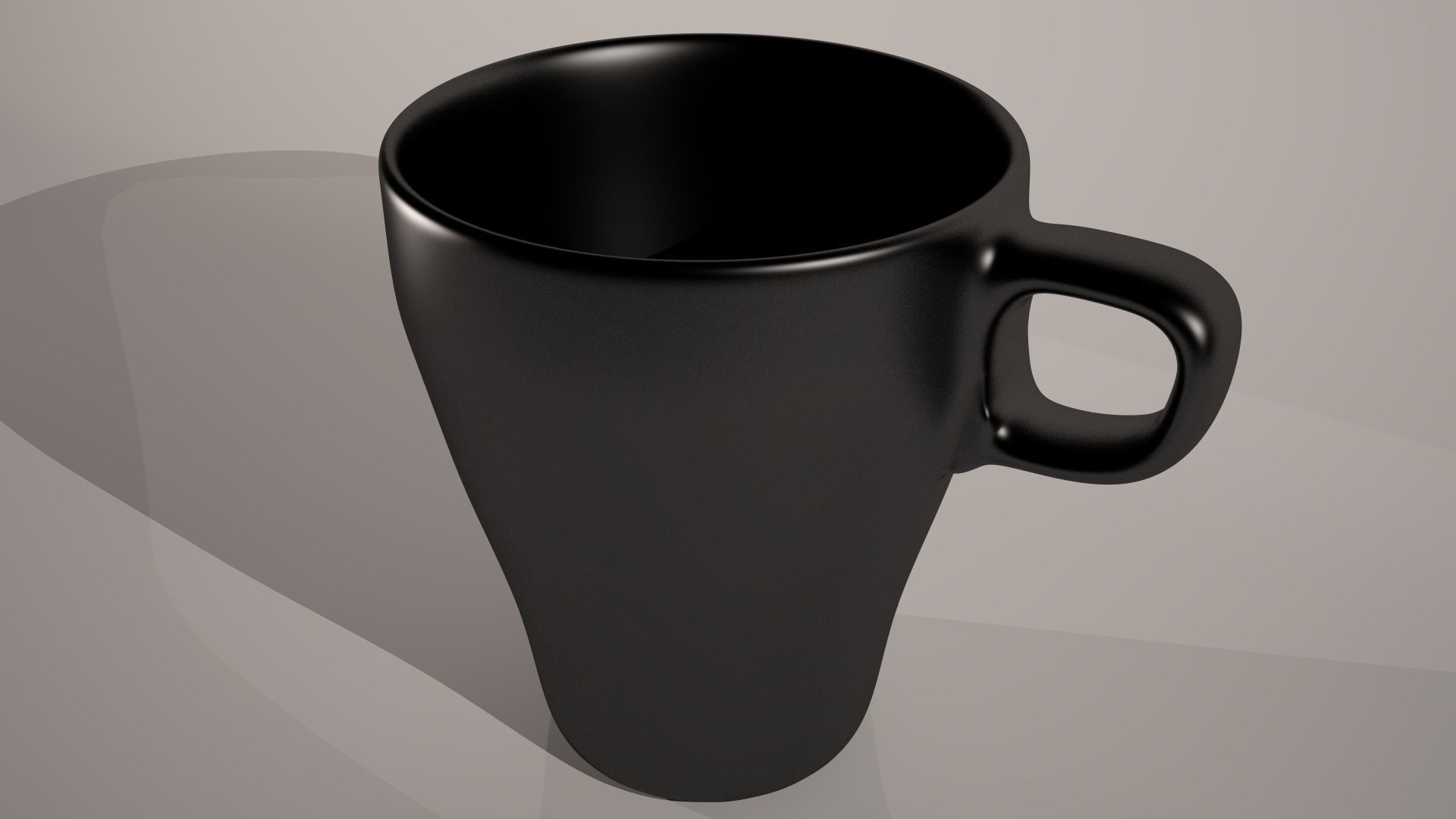 Black mug Free 3D model_2