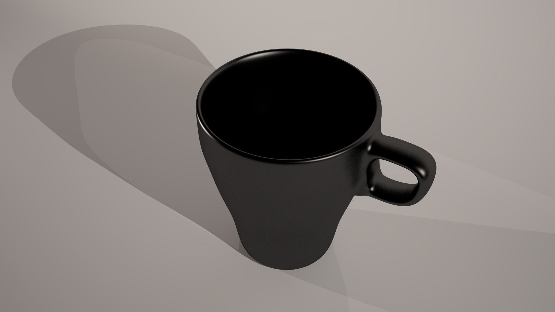 Black mug Free 3D model_0