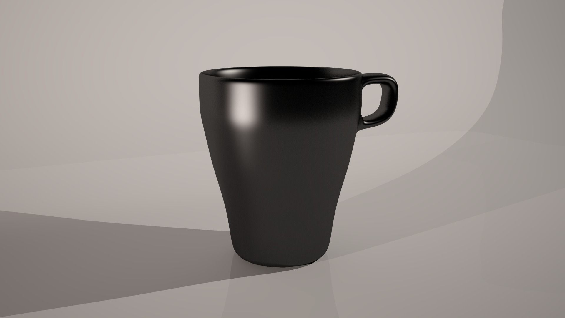 Black mug Free 3D model_1