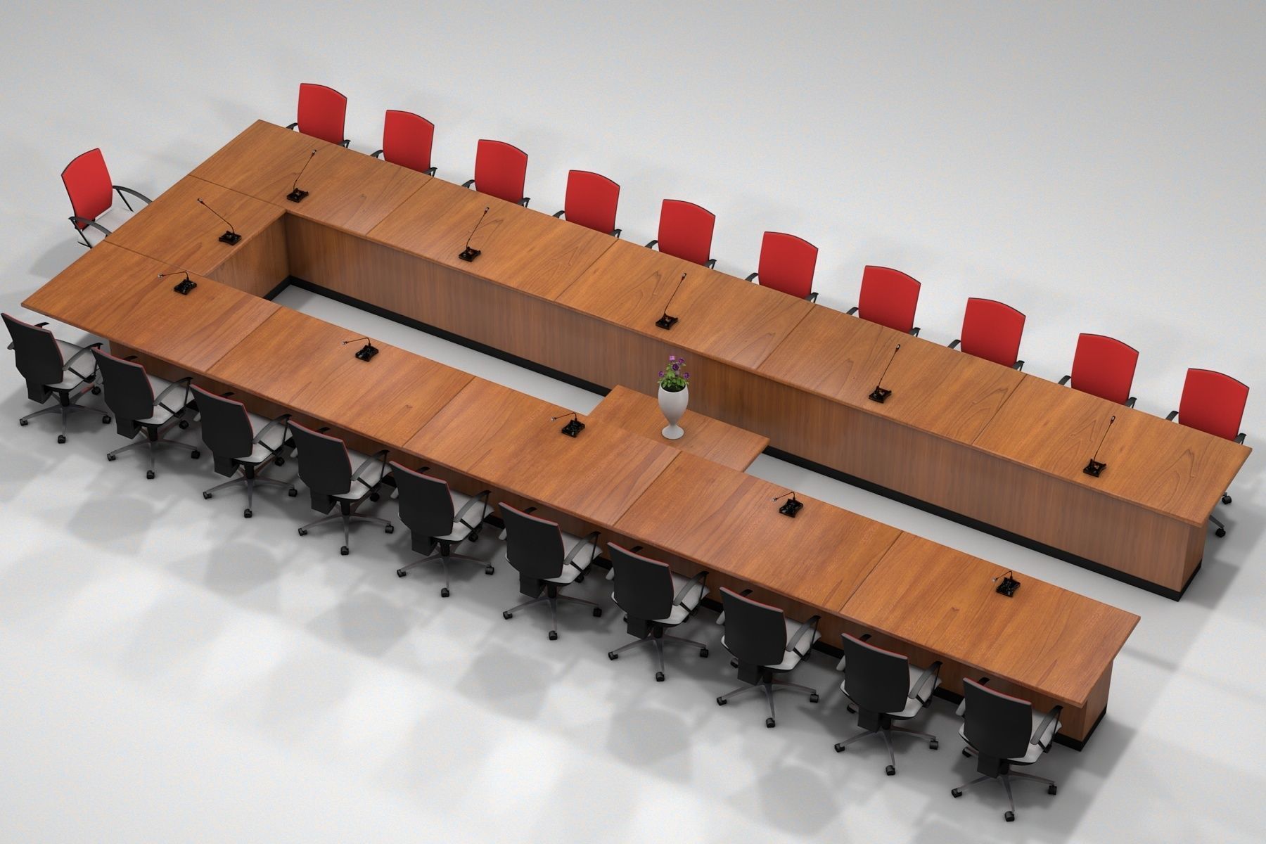 Meeting table 3D model_1