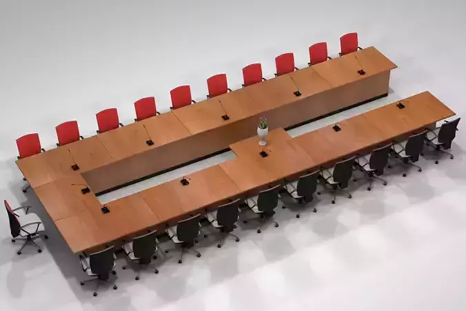 Meeting table 3D model