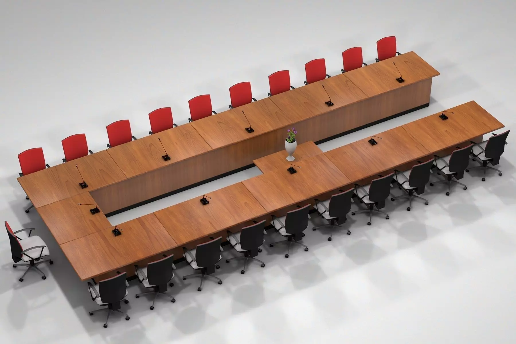 Meeting table 3D model_0