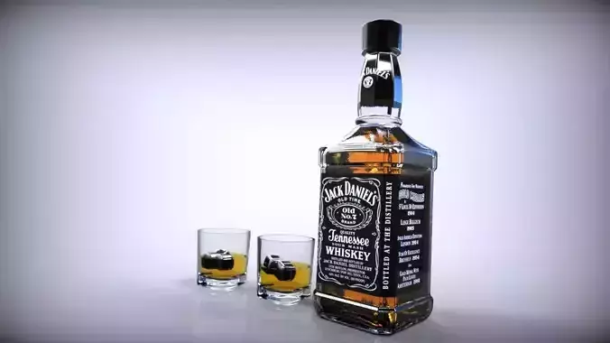 Whisky Jack Daniels 3D model