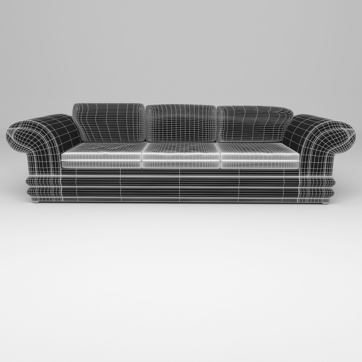 suede couch 3D model_3