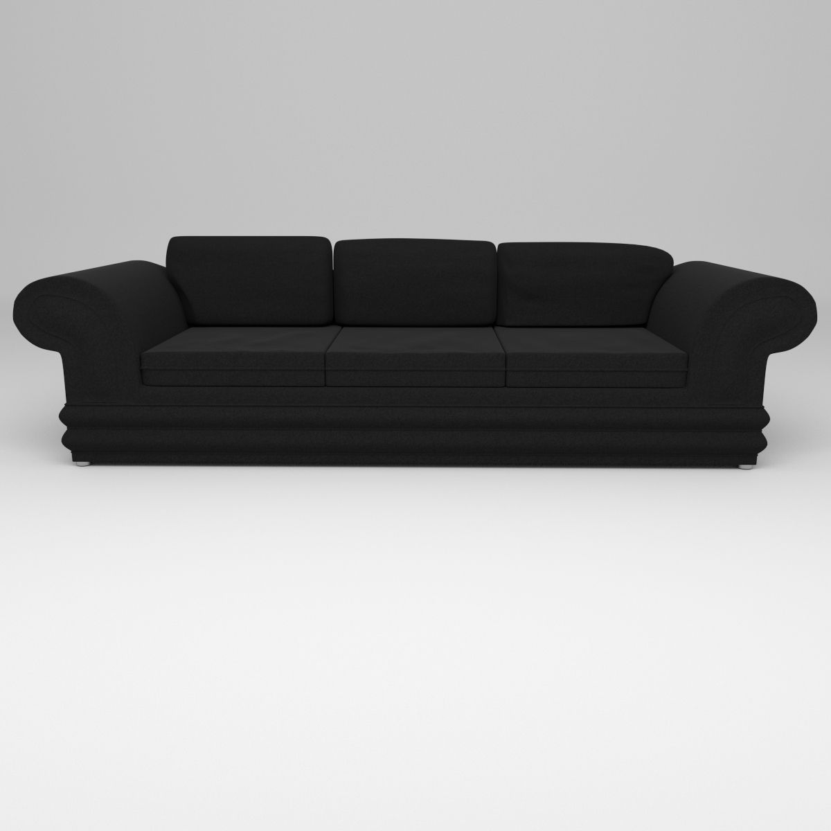 suede couch 3D model_1