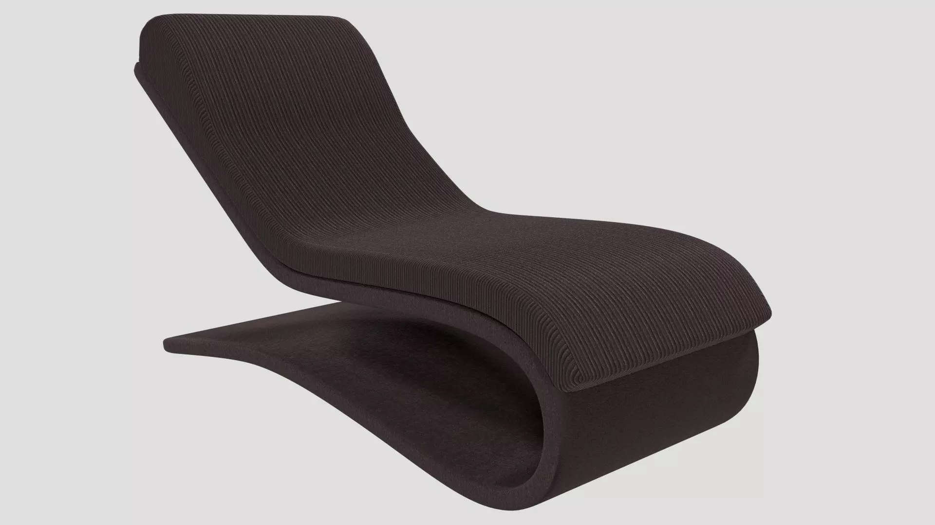recliner lounge chair with curved back 3D model