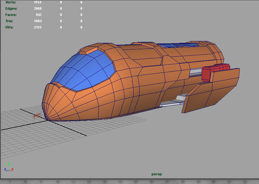Gate Skipper Low-poly 3D model_7