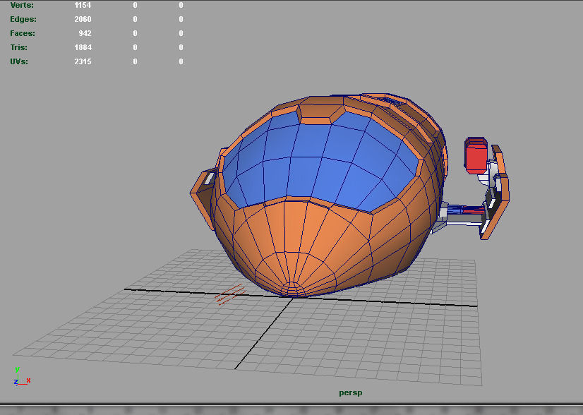 Gate Skipper Low-poly 3D model_3