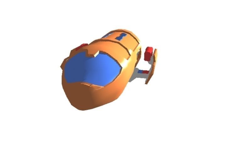 Gate Skipper Low-poly 3D model_0