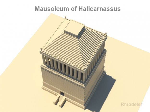 Mausoleum of Halicarnassus 3D model_1