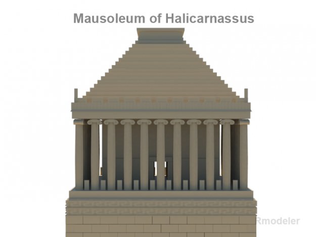 Mausoleum of Halicarnassus 3D model_2