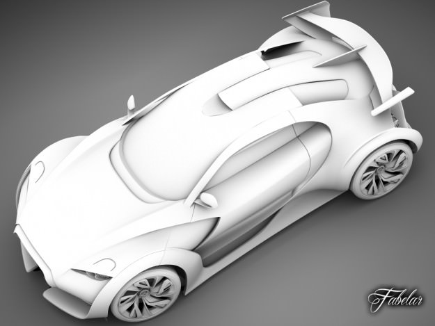 Citroen Survolt 3D model_18