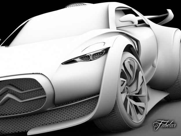 Citroen Survolt 3D model_16