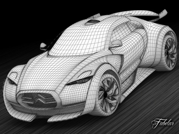 Citroen Survolt 3D model_9