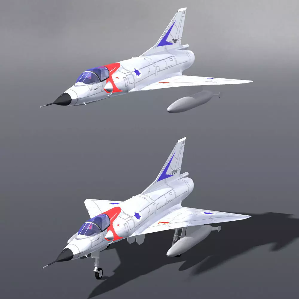 Mirage IIIC 3D model_0