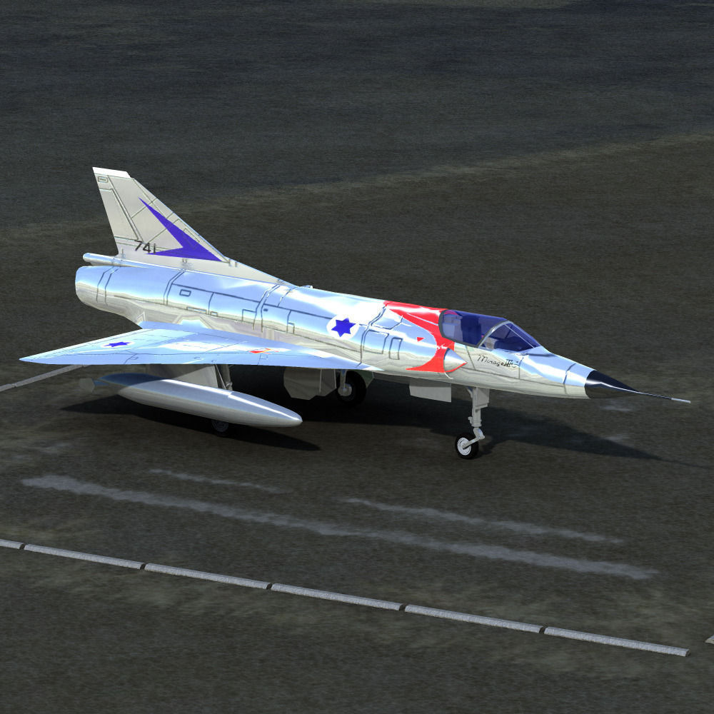 Mirage IIIC 3D model_2