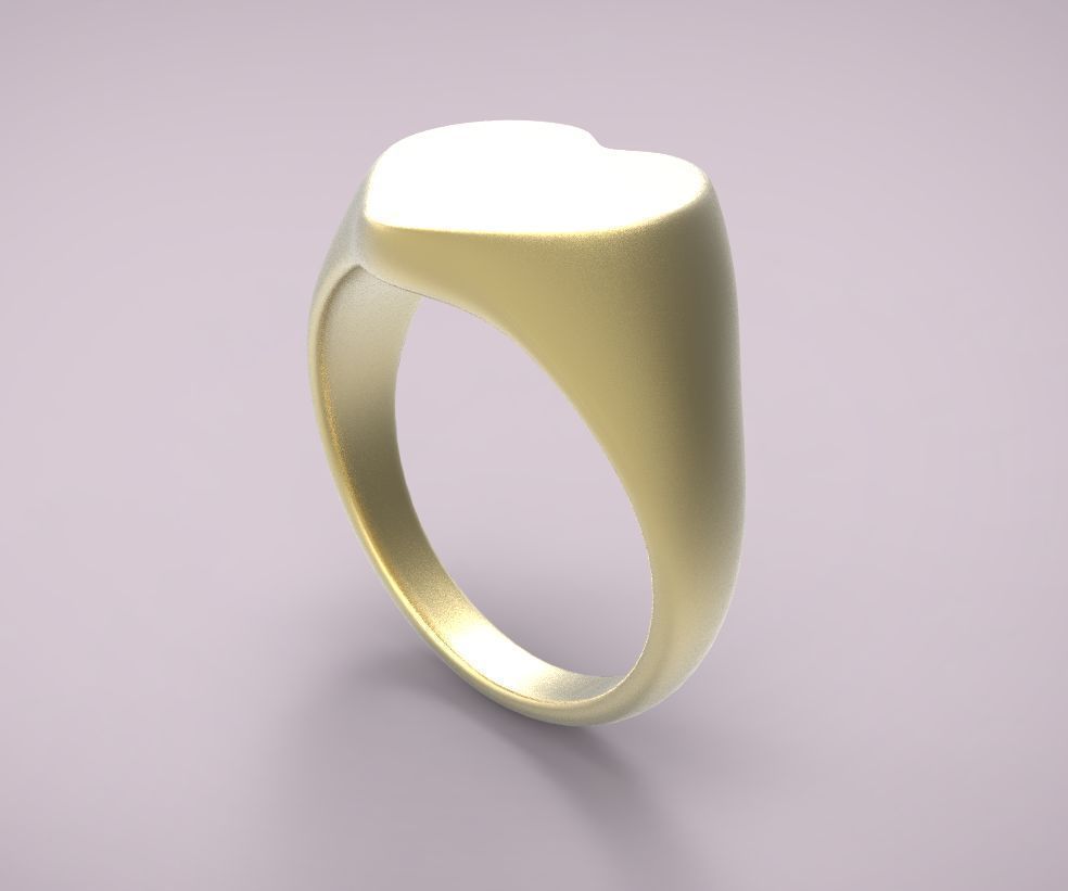 ring heart 7 3D print model_3