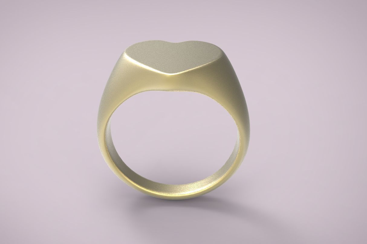 ring heart 7 3D print model_4