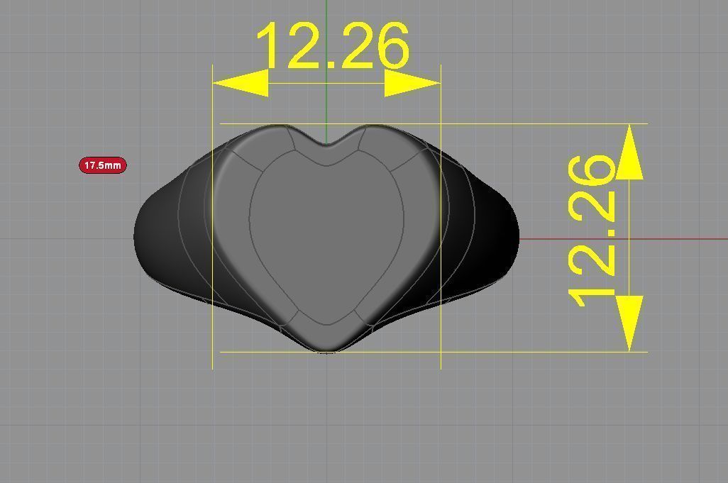 ring heart 7 3D print model_7