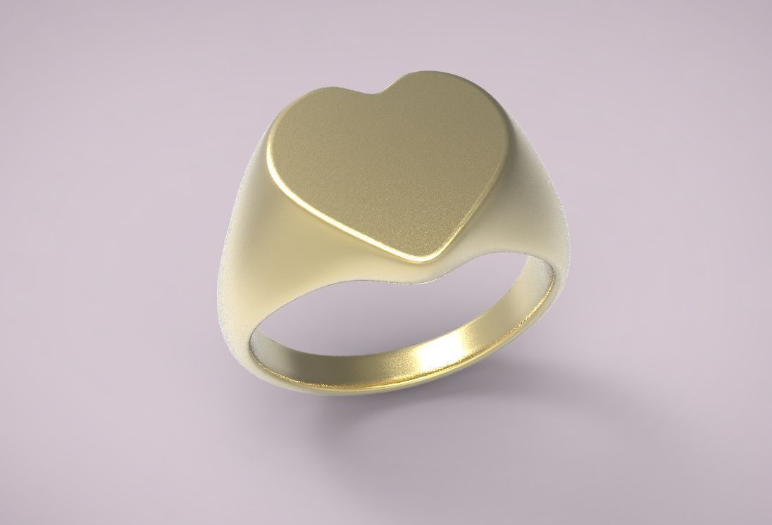 ring heart 7 3D print model_2