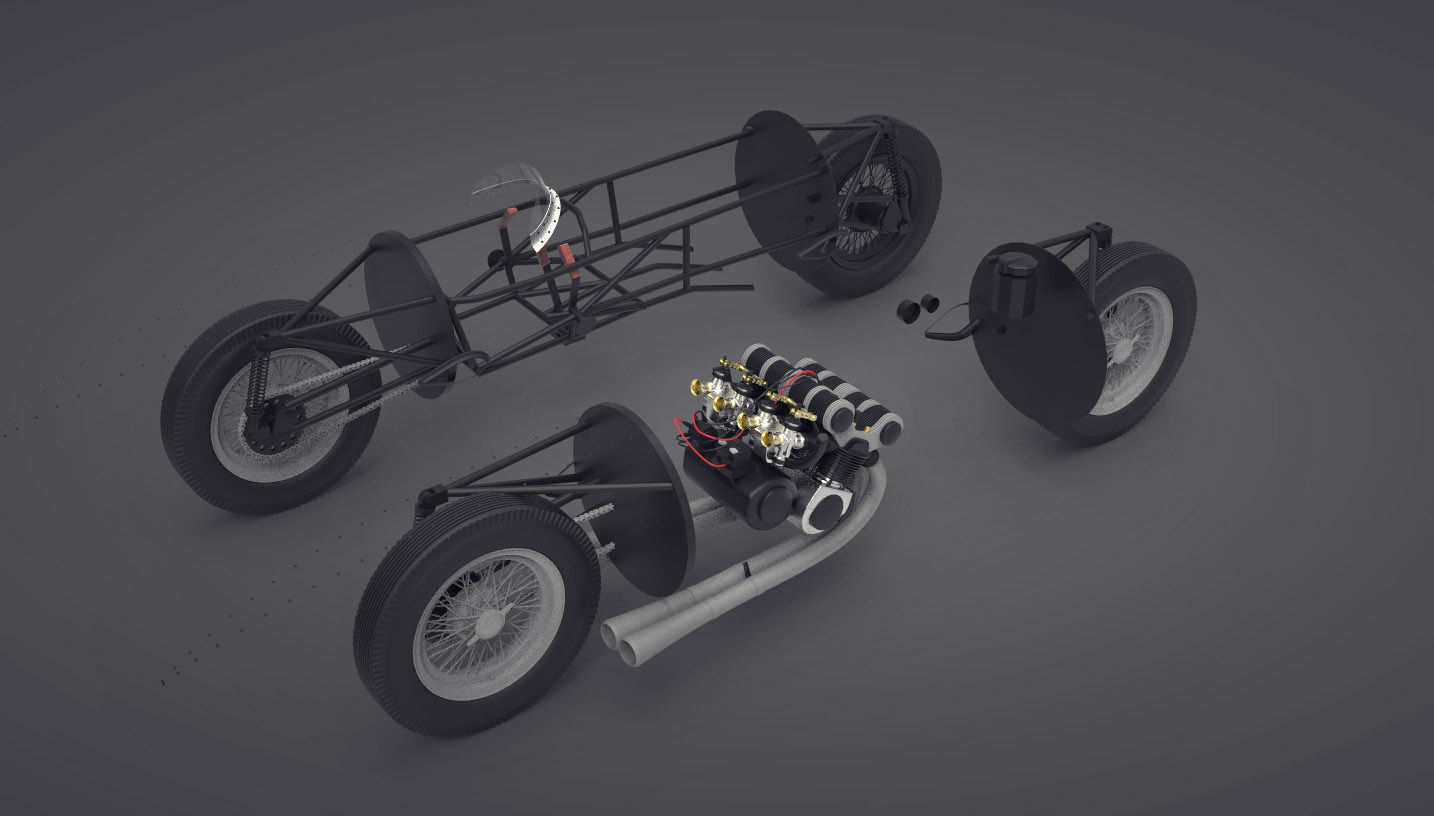 Gilera TARF 1948 - ENGINE included- 3D model_8